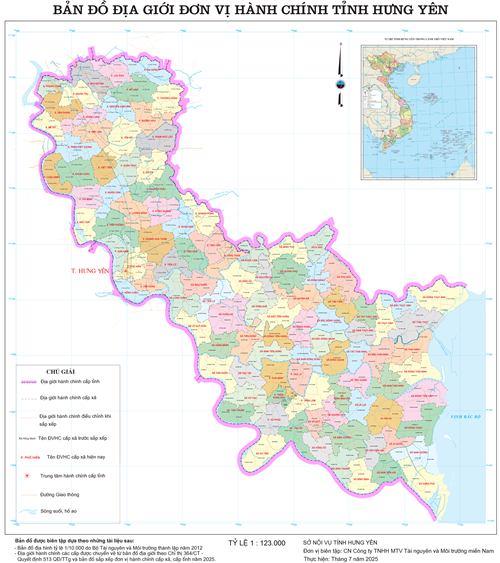 Bản đồ hành chính Xã Văn Giang