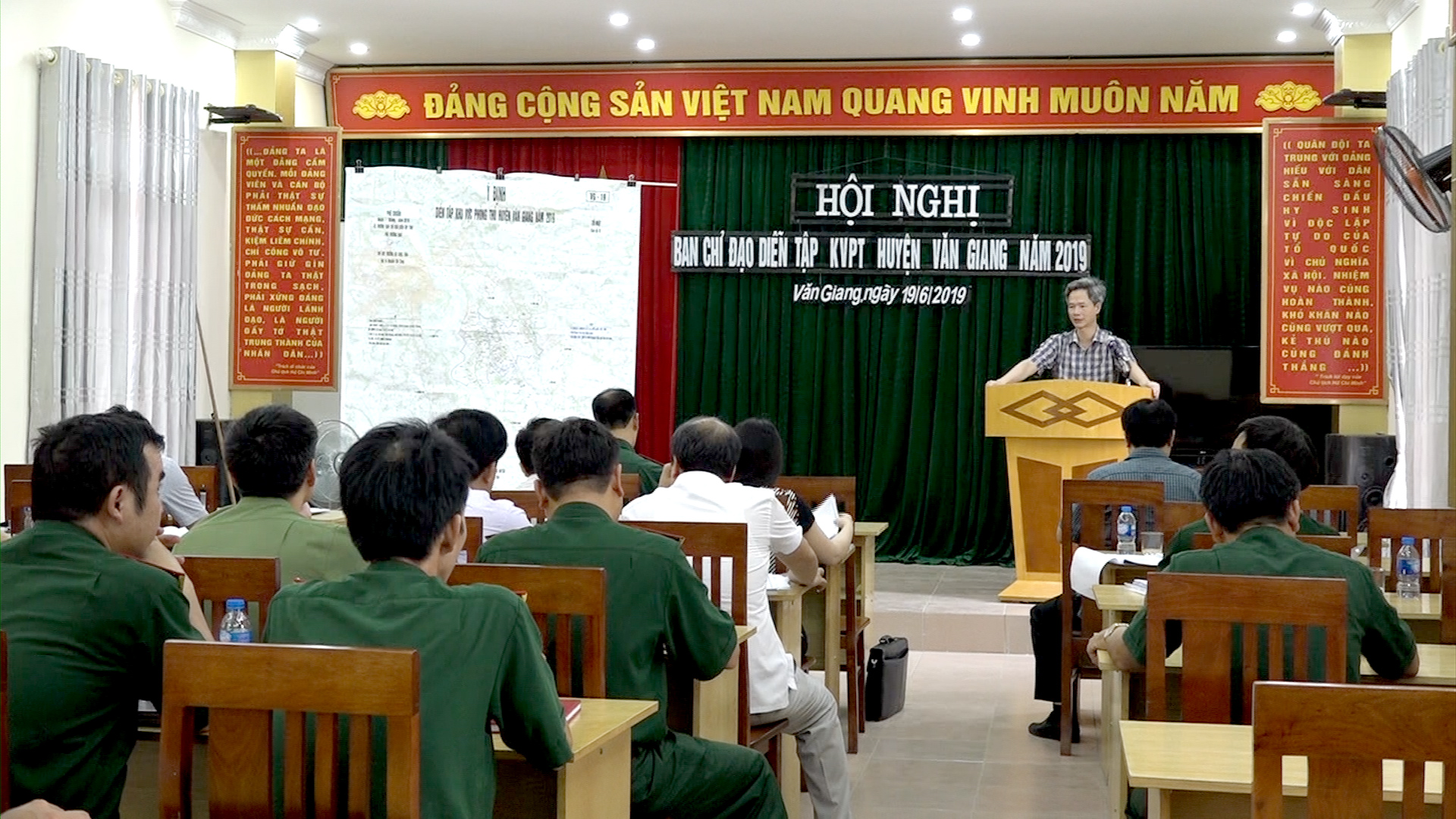   Văn Giang: Tổ chức hội nghị triển khai nhiệm vụ diễn tập khu vực phòng thủ huyện năm 2019