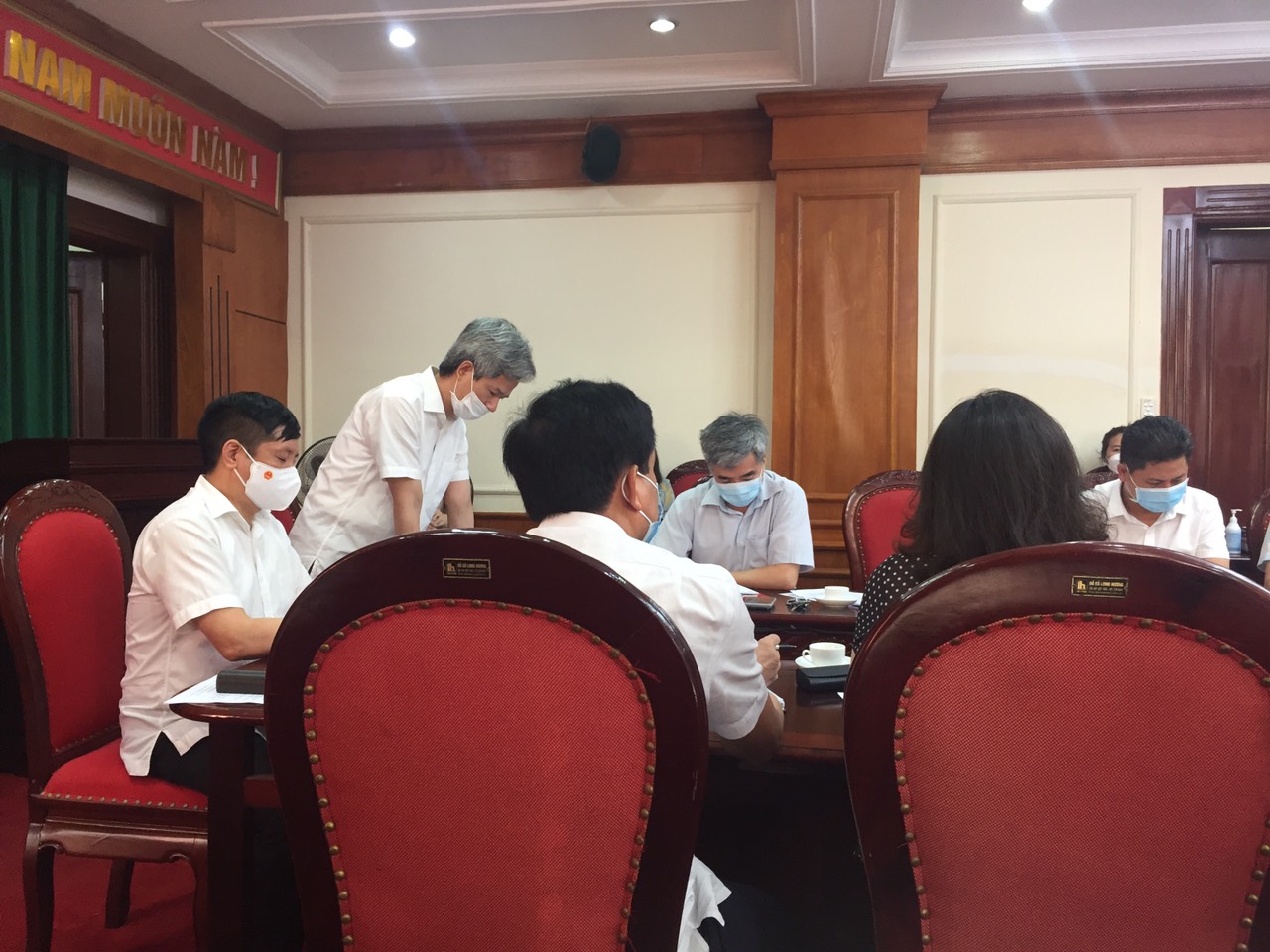   Ngày 05/8/2021, Ủy ban nhân dân huyện Văn Giang tổ chức họp Ban chỉ đạo phòng, chống dịch