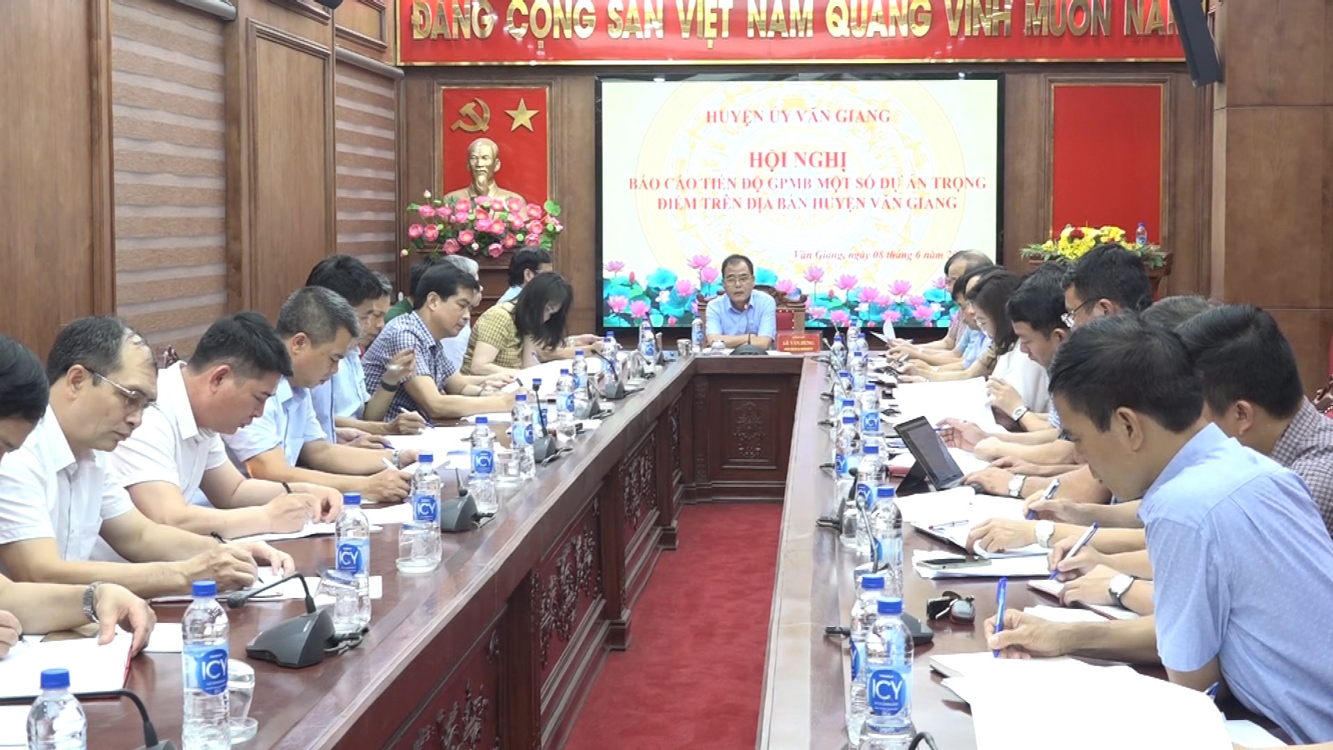   Văn Giang: Báo cáo tiến độ giải phóng mặt bằng một số dự án trọng điểm trên địa bàn huyện