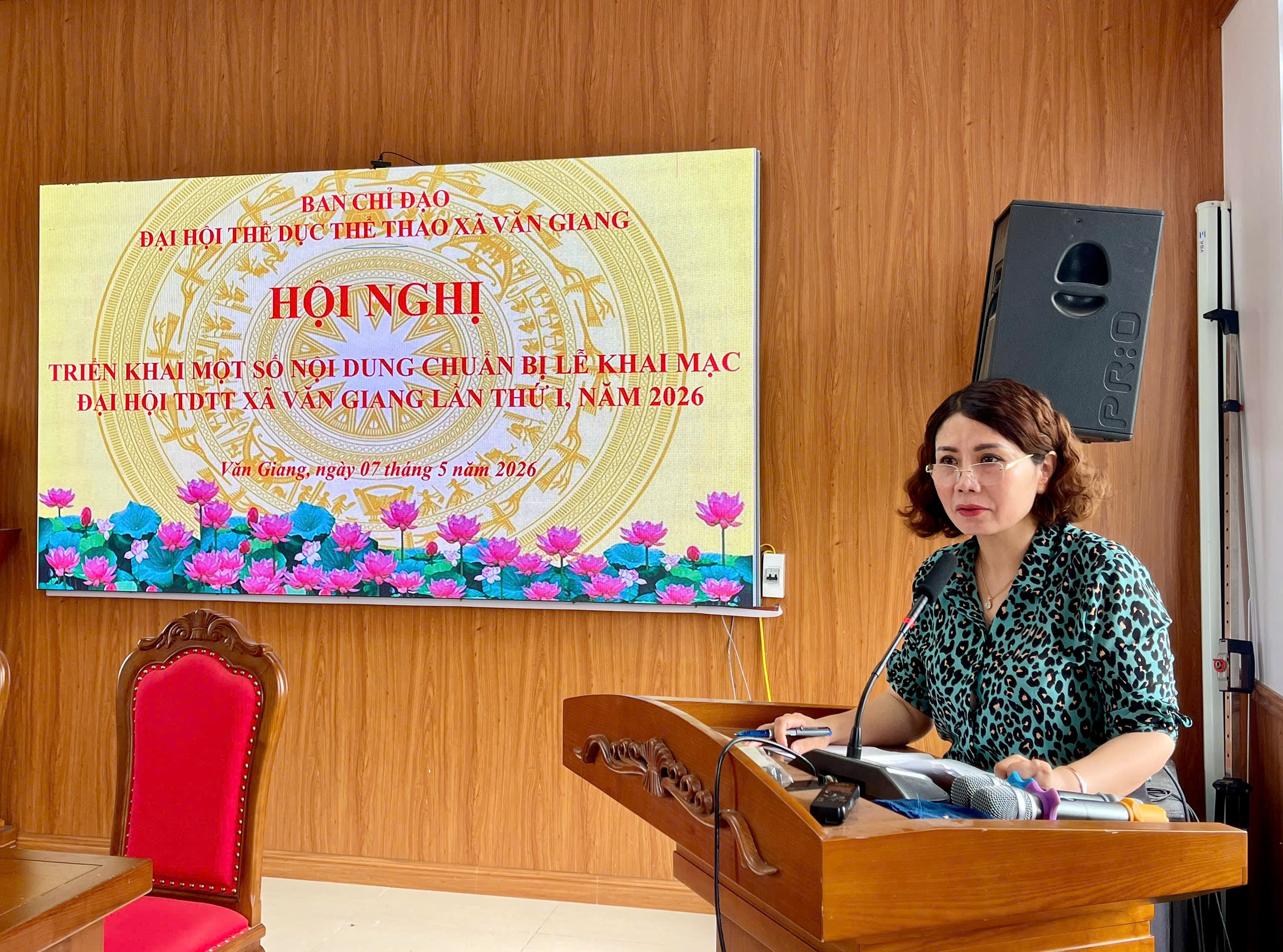 Xã Văn Giang triển khai các nội dung chuẩn bị cho Lễ khai mạc Đại hội TDTT lần thứ I năm 2026