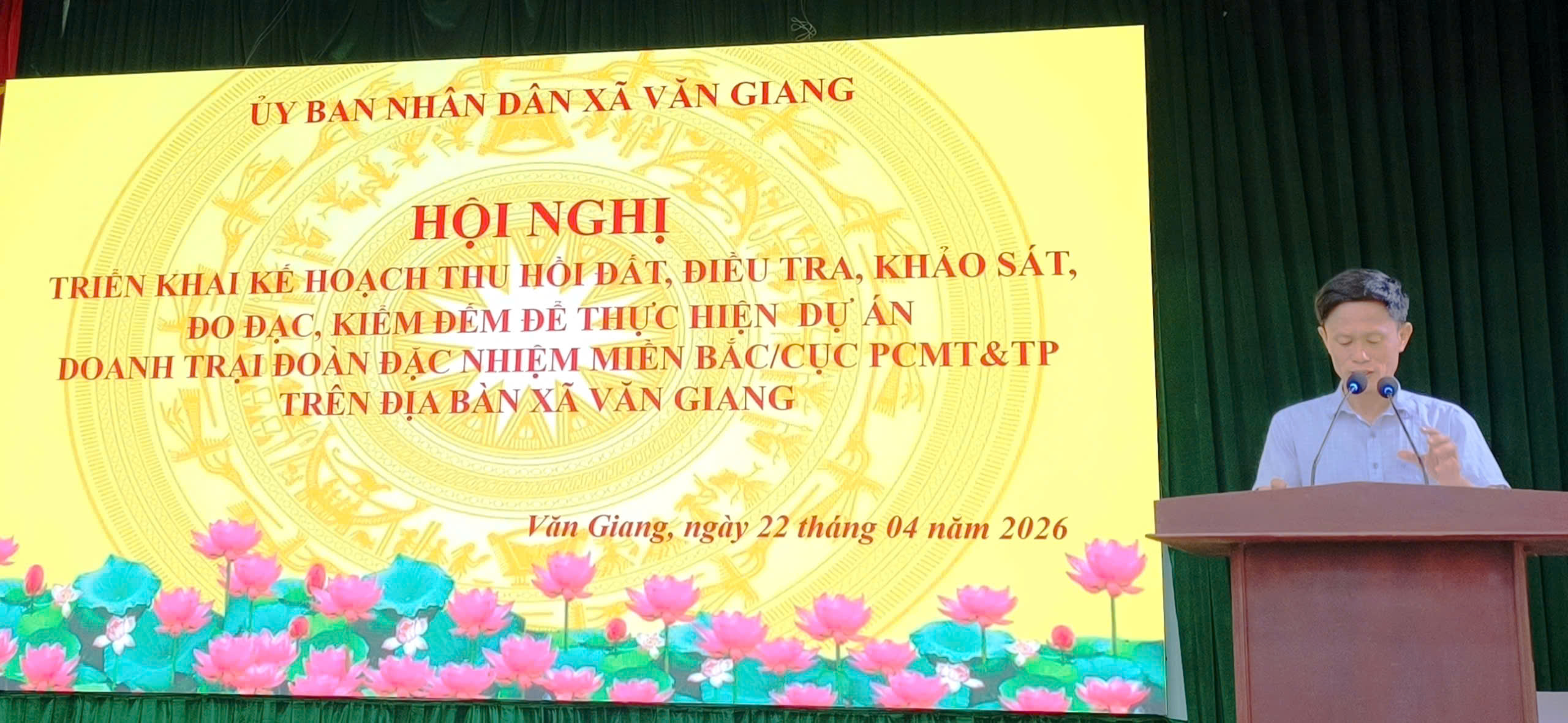 Văn Giang triển khai kế hoạch thu hồi đất, giải phóng mặt bằng thực hiện Dự án Doanh trại Đoàn đặc nhiệm miền Bắc
