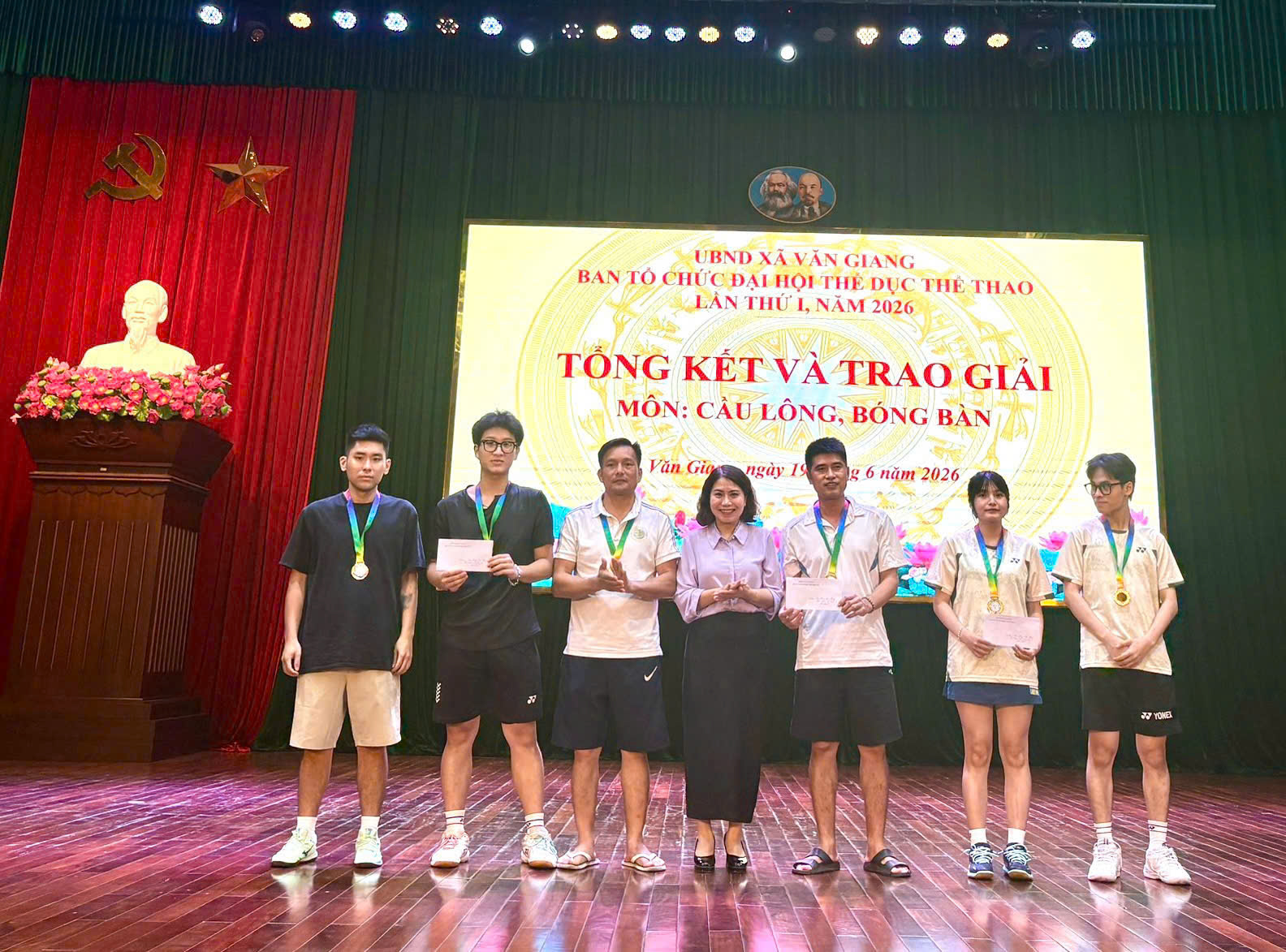 Xã Văn Giang tổ chức Giải cầu lông, bóng bàn trong khuôn khổ Đại hội TDTT lần thứ I năm 2026