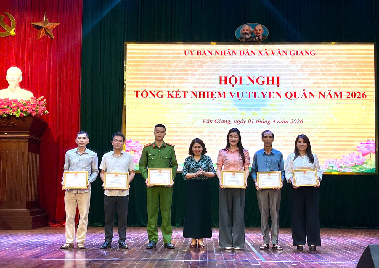 Xã Văn Giang tổng kết công tác tuyển quân năm 2026