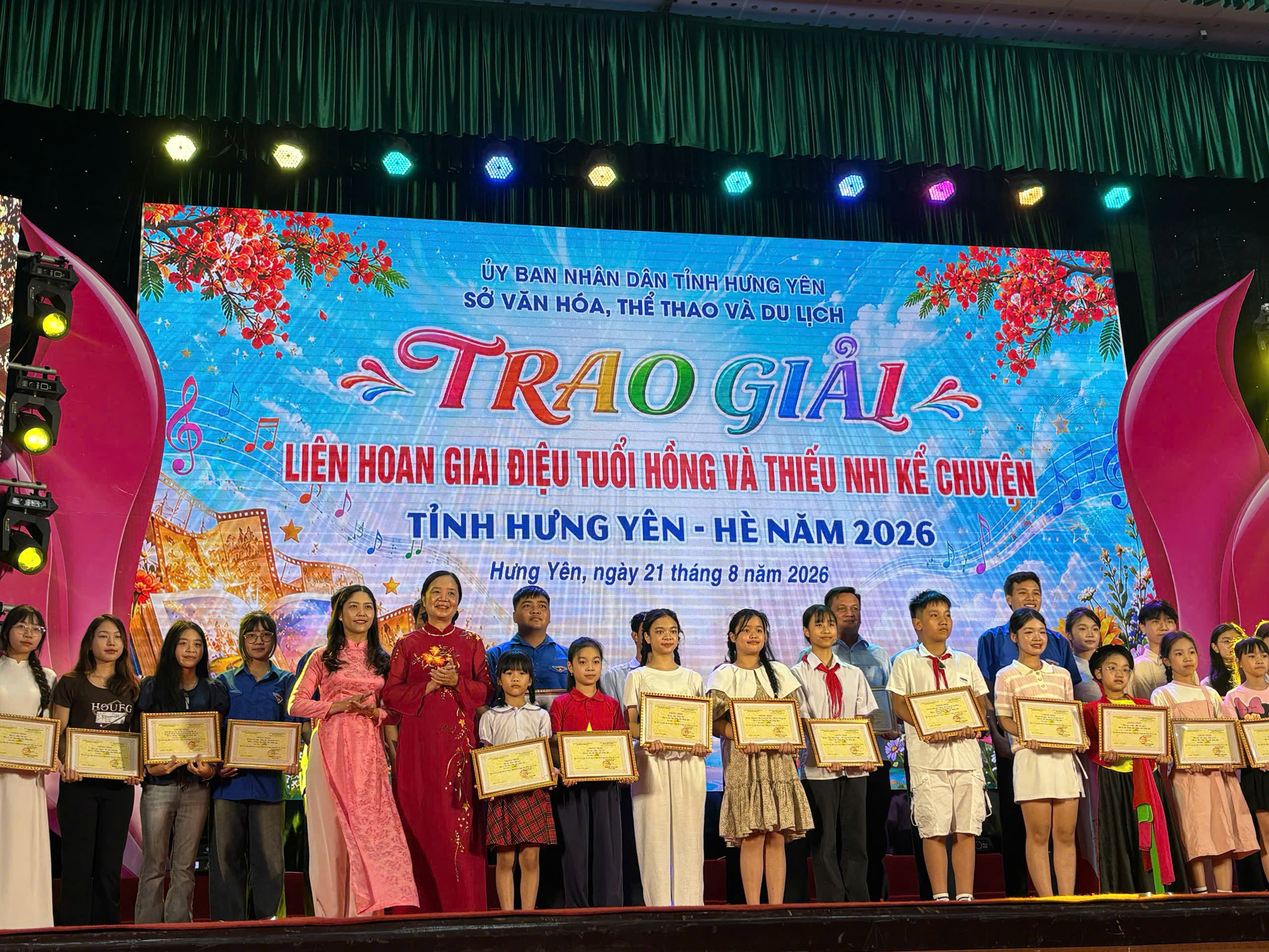 Xã Văn Giang đạt 2 giải tại Liên hoan Giai điệu tuổi hồng và Thiếu nhi kể chuyện tỉnh Hưng Yên - Hè năm 2026