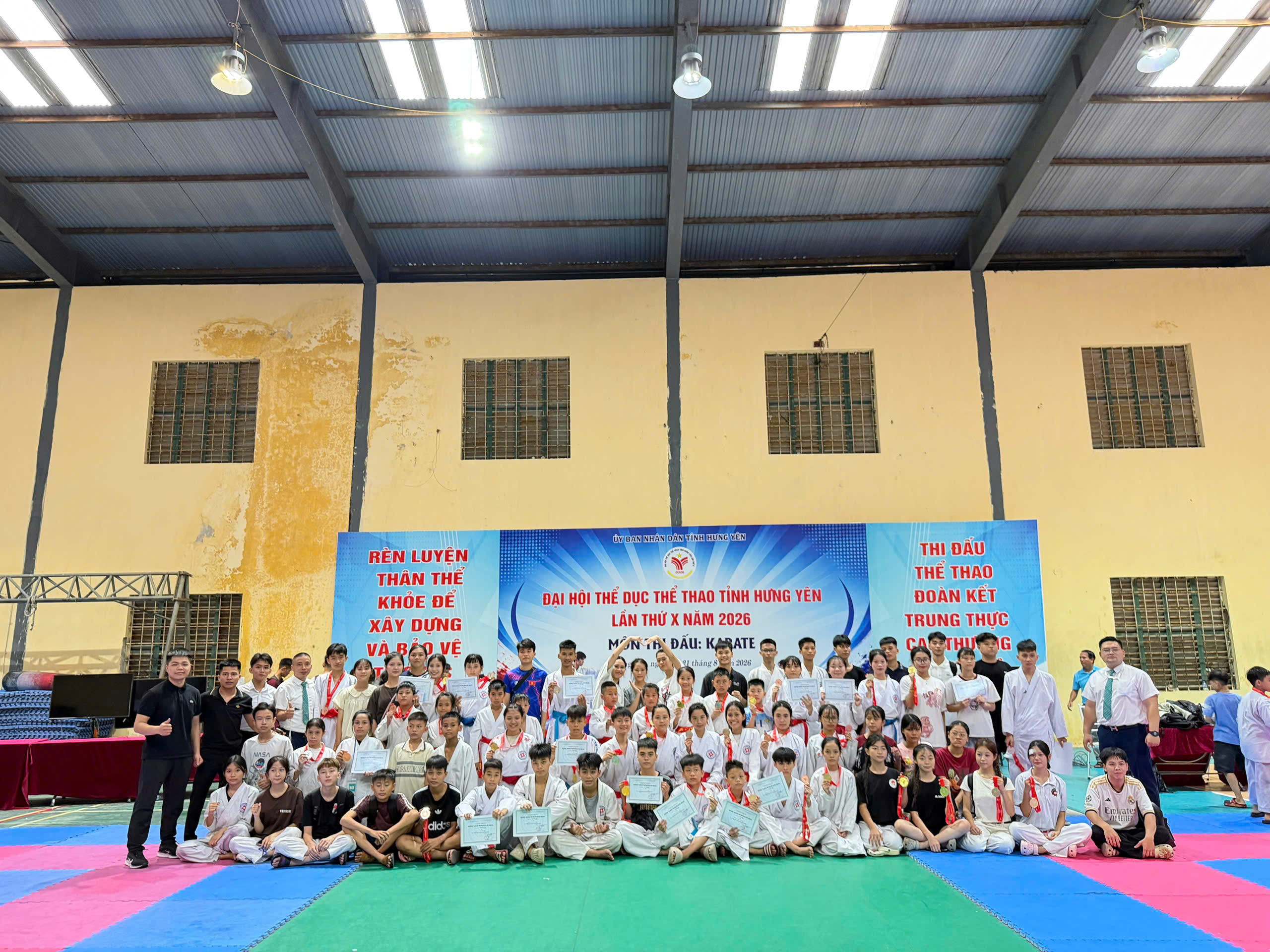 VÕ KARATE VĂN GIANG GIÀNH GIẢI NHÌ TOÀN ĐOÀN TẠI ĐẠI HỘI TDTT TỈNH HƯNG YÊN LẦN THỨ X NĂM 2026