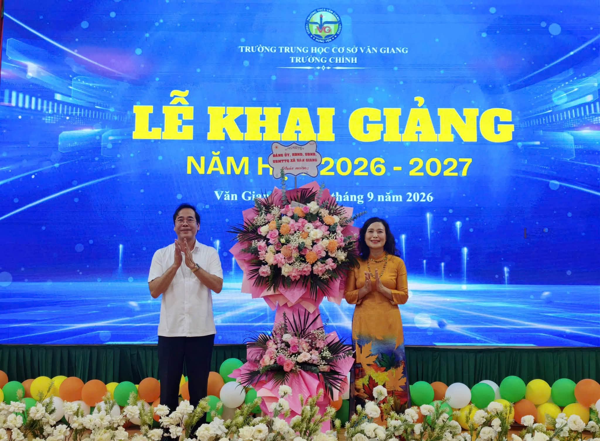🎓 VĂN GIANG TỔ CHỨC LỄ KHAI GIẢNG NĂM HỌC 2026 – 2027